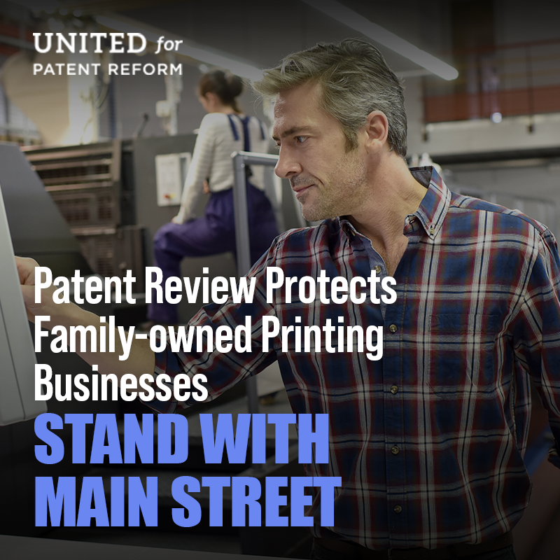 Family-owned businesses were sued by an NPE for printing over a network. Upon review, USPTO’s expert judges determined the patent shouldn’t have been issued, saving the companies from costly litigation. @JudiciaryDems/@SenJudiciaryGOP: oppose the #PREVAILAct. #StandWithMainStreet