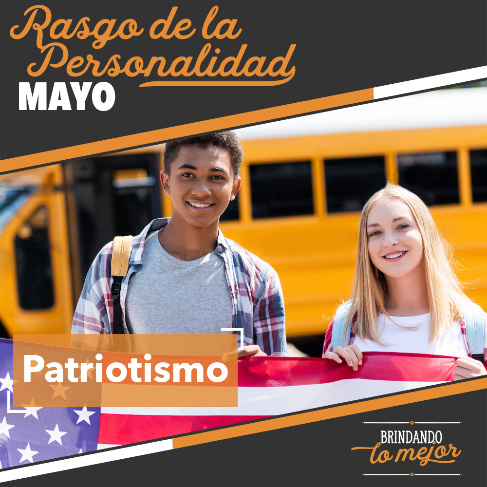 .@CyFairISD El l rasgo de la personalidad del programa “Brindando lo Mejor” para el mes de mayo es “Patriotismo”. ¿Cuál sería un buen ejemplo de mostrar patriotismo en tu escuela? cfisd.net/Page/7890 #EspírituCFISD