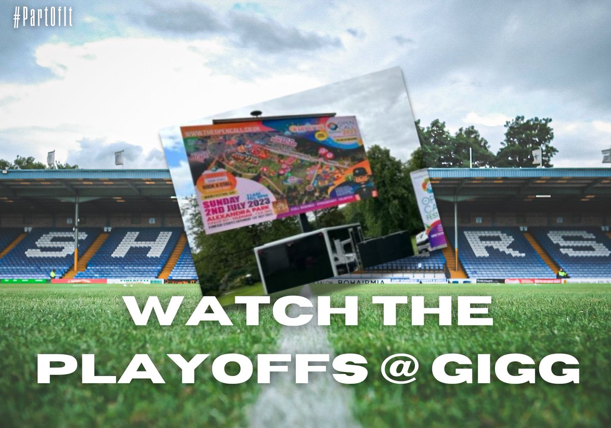 buryfcofficial's tweet photo. ⚪🔵 Play Off Final - #BePartOfIt at Gigg Lane.
For those unable to get tickets, we will Stream this Saturday’s Play-Off Final from Ericstan Park to a large screen positioned on the pitch at Gigg Lane.
More info - https://t.co/rKRM18NiEm
#BuryFC https://t.co/1BdL1dCTxZ