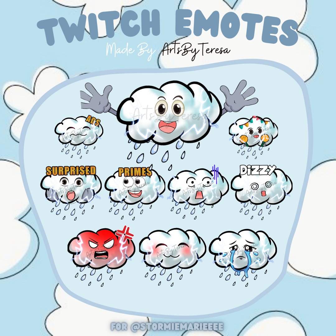 Eye-catchy emotes done for <a href="/stormiemarieeee/">Stormmm •</a> 🫶
I would love to make more emotes for you❤️
#staticemotes #artist