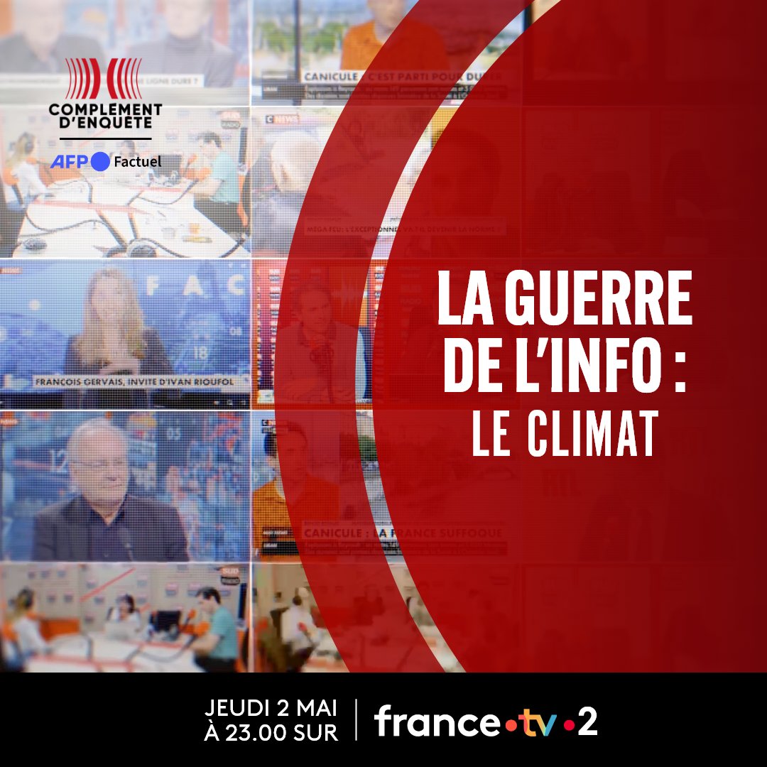 🌍🔥Notre maison brûle mais il faudrait regarder ailleurs, selon les climatosceptiques. En collaboration avec notre équipe, @Cdenquete décrypte la mécanique du doute climatique. À ne pas manquer, ce soir à 23h sur France 2. En replay sur @FranceTV ▶️ bit.ly/CDE-Climat