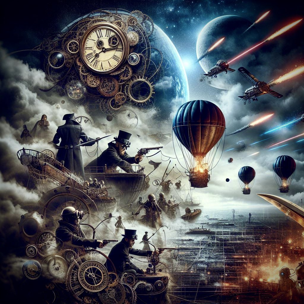 The battle continues but for what and why #steampunk #digitalart