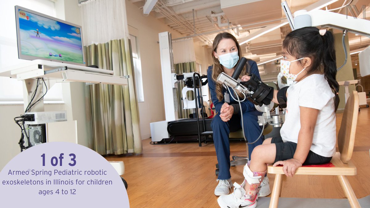 The Armeo® Spring Pediatric supports rehabilitation care for children 4 to 12 years old with motor impairments in their arms and hands resulting from #neurological conditions. Learn more about how @NorthwesternMed Marianjoy has one of three Armeo Springs in #Illinois.…