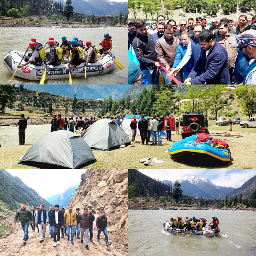 District Administration Kishtwar has joined hands with adventure enthusiasts and stakeholders, including Asikini Adventures and Extreme Adventures to organize a thrilling two-week river rafting event in mighty Chenab River near Gulabgarh Paddar. @DICKishtwar @diprjk