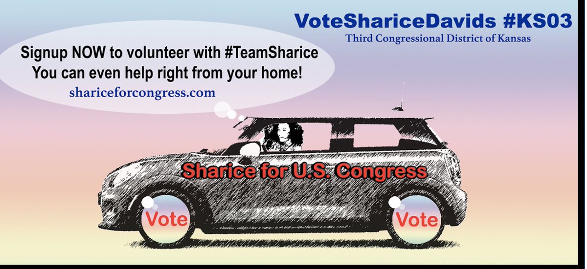 🗣Please join me and support, donate, & or volunteer to reelect Sharice Davids for #KS03!! Any small amount helps!!

Visit Sharice’s website & Actblue here🔗>shariceforcongress.com + secure.actblue.com/donate/sharice…

Sharice has centered her work on putting Kansans first by limiting the…