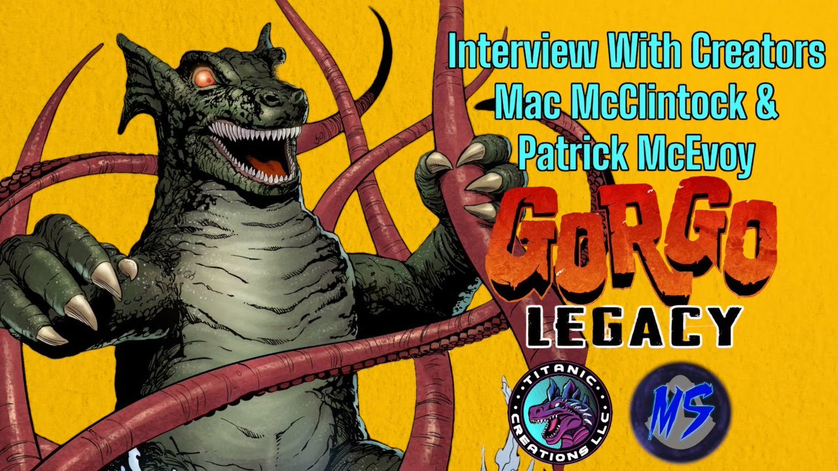 Here it is! Our interview with @Titanicreations Mac McClintock & Artist Patrick McEvoy the creative team behind the upcoming Gorgo Legacy Graphic Novel set in the Soul War Universe prior to the 1961 film! Lots of info about this highly anticipated story! youtu.be/sWQ0mFNmbXs