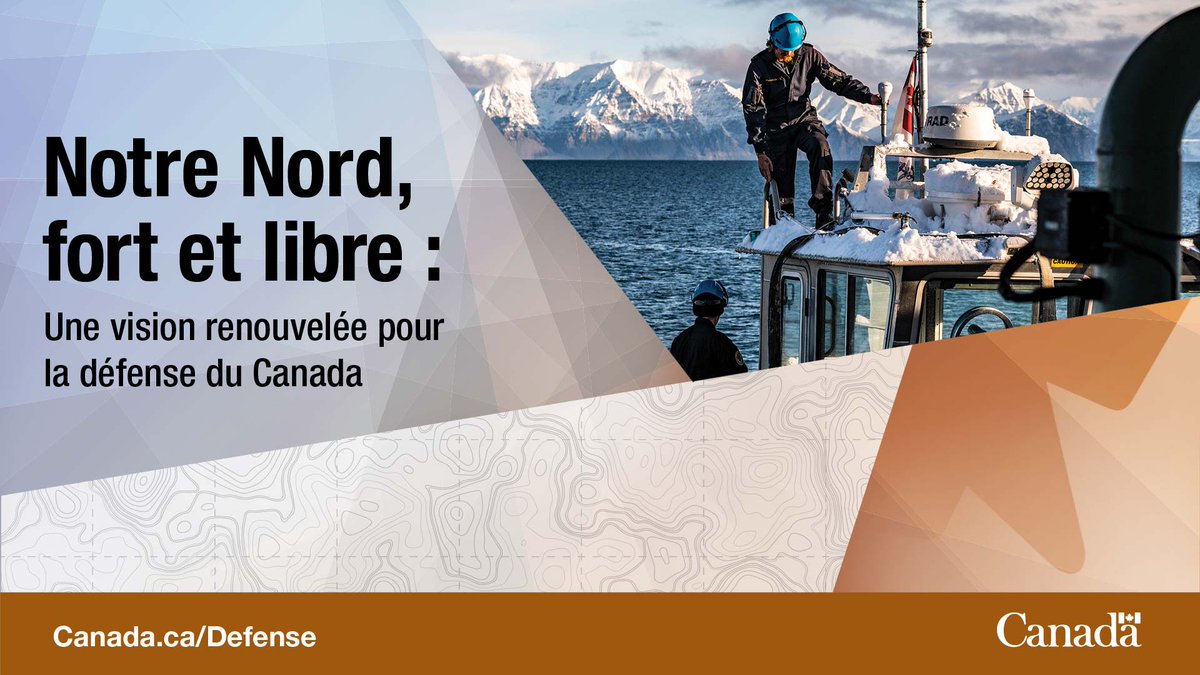 Nous devons détecter/dissuader/vaincre les menaces contre l’Amérique du Nord. Avec les É.-U. et grâce au NORAD, nous tâchons d’atteindre nos buts avec des investissements sur 20 ans liés aux aéronefs de détection aérienne avancée et aux capacités de missiles à longue portée. 1/2