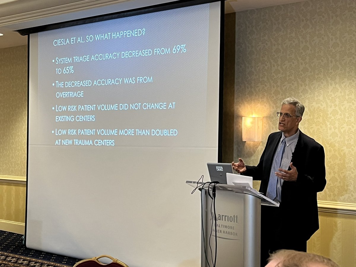 Nicholas Namias, MD, MBA, FACS, FCCM, FSIS, discusses “Life-Saving Interventions” during the Charles C. Wolferth, Jr, MD, Memorial Lecture at Point Counterpoint XLI on May 2, 2024, in Baltimore. #pcpacs2024