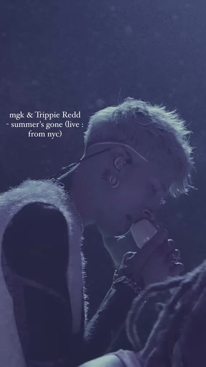 ‼️just dropped‼️
watch mgk & Trippie Redd - summer's gone (live : from nyc) on YouTube⬇️
youtu.be/ApsvwS2P8q4?si…
#genresadboy #mgk #マシンガンケリー