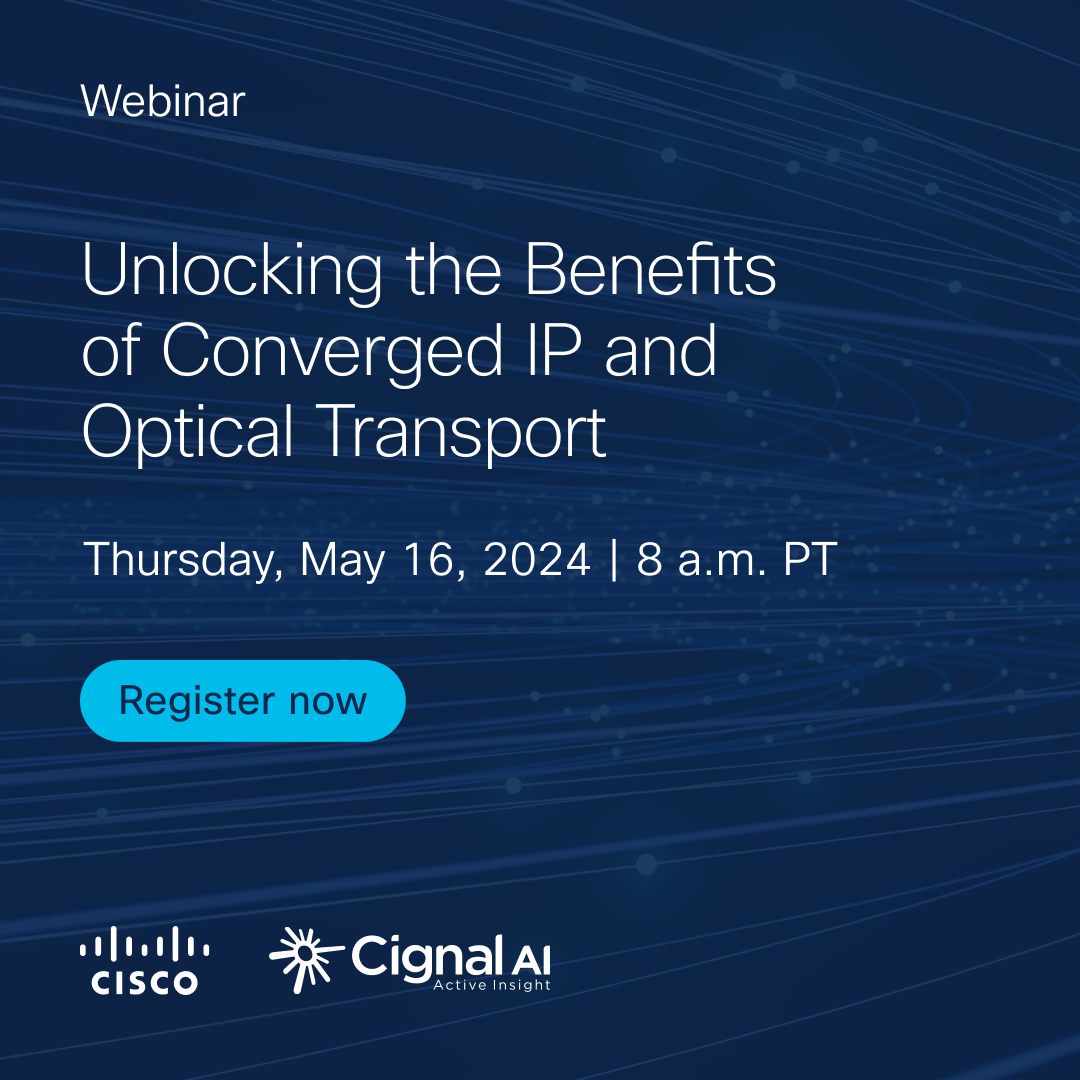 🤩 Check out the TCO savings that come with Cisco Routed Optical Networking. Uncover the dramatic results delivered by the convergence of IP and optical network layers with coherent pluggable optics. Register now 👇🏼 cs.co/6015jOjXf #CiscoServiceProvider
