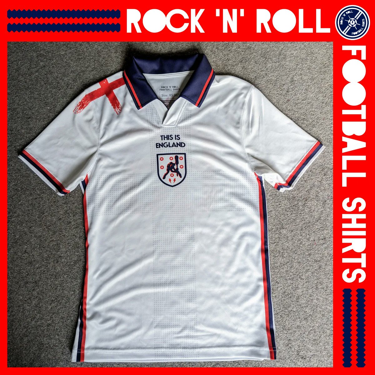 If we designed the England shirt it would look a lot like like this.

nxt lvl THIS IS ENGLAND football shirt coming soon 

#thisisengland #theclash #joestrummer #cutthecrap #londoncalling #englandfootballteam #englishfootball #footballshirt #bandshirt