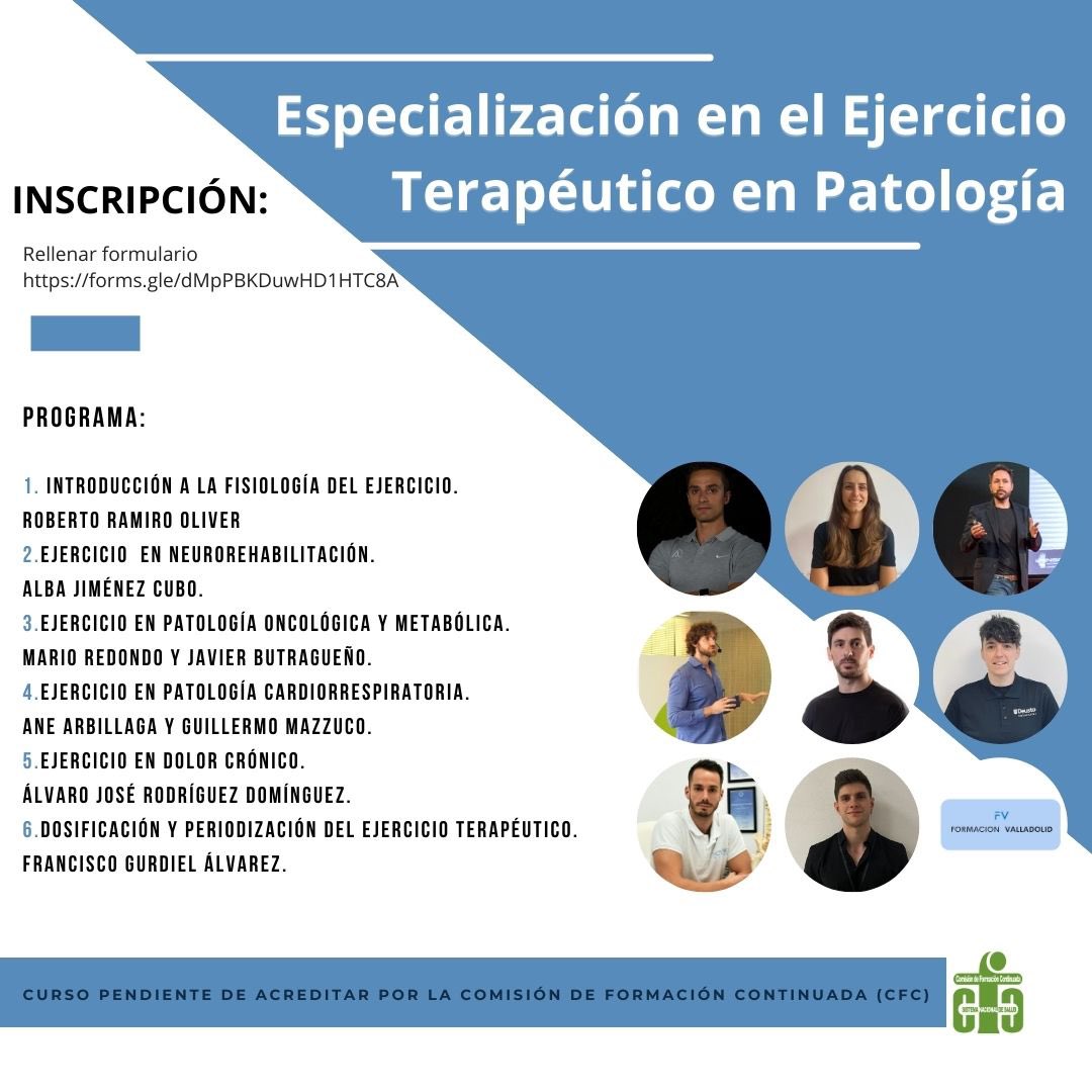 formacionvalla1's tweet photo. ‼️ POR FIN podemos anunciarlo ‼️

Tras muchísimo trabajo hemos conseguido organizar la PRIMERA EDICIÓN de esta formación de Ejercicio Terapéutico en Patología. 

https://t.co/kgGuNNr0Mg

🏋🏻‍♂️🫀 Nos vemos pronto ‼️ https://t.co/if7NZjWsHm