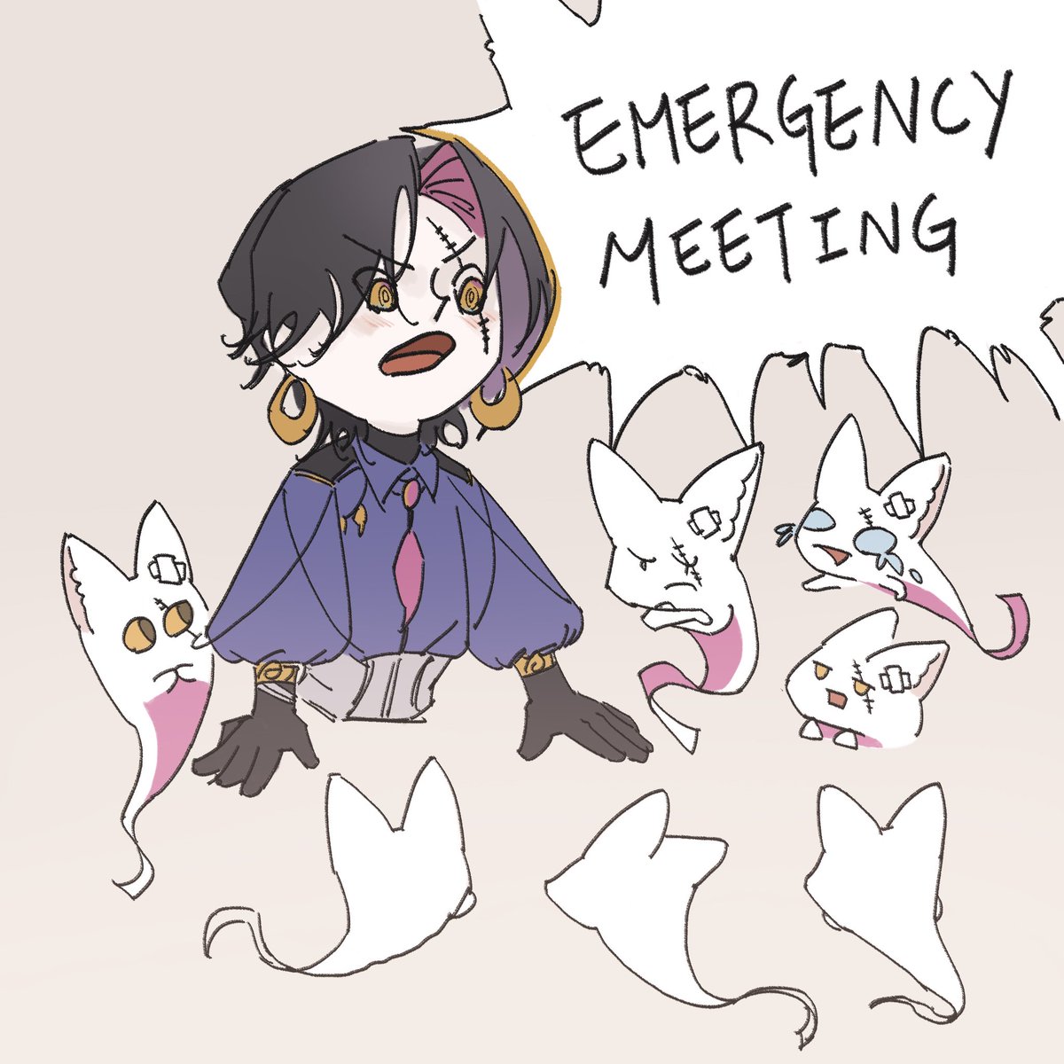 Emergency meeting guys!!!
#zalillust