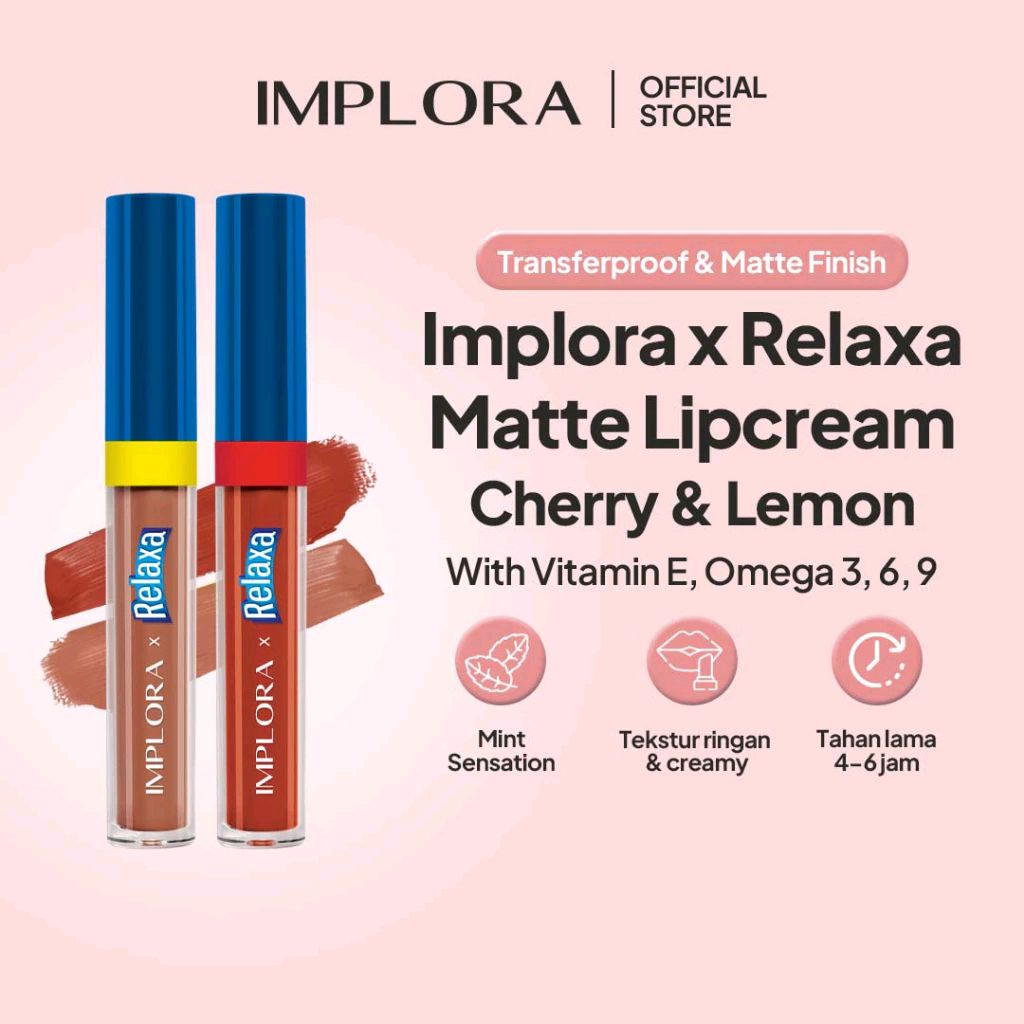 Cek Implora X Relaxa Matte Lip Cream (New Launch) dengan harga Rp13.500. Dapatkan di Shopee sekarang! shope.ee/4fZxmebIbg?sha…

#implora #mattelipcream