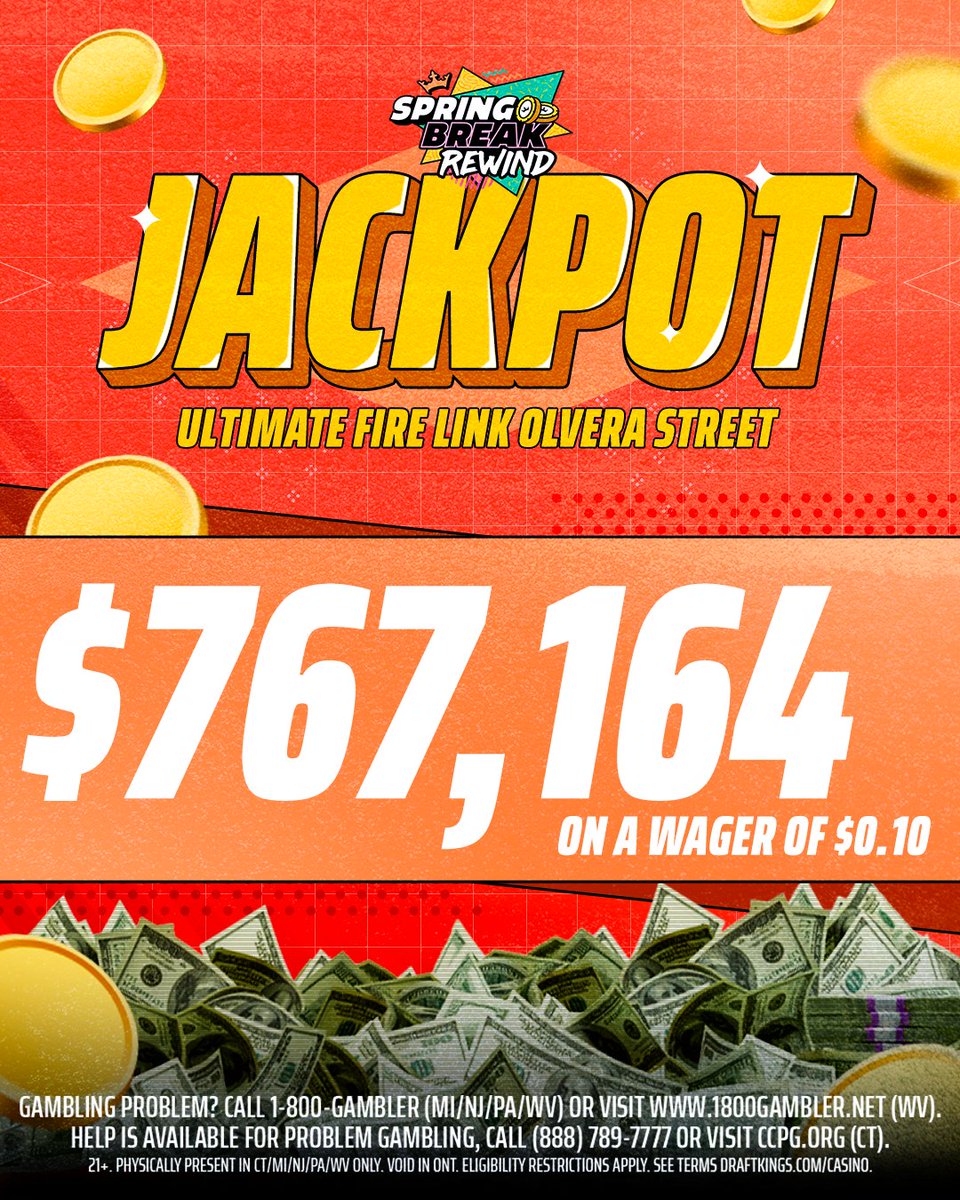 JACKPOT WIN 💰 A player from Pennsylvania hit a jackpot of over $767k while playing Ultimate Fire Link Olvera Street 🔥