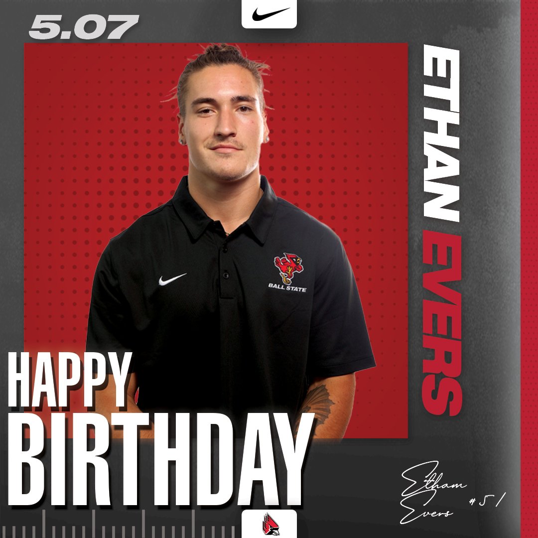 A very Happy Birthday to LB Ethan Evers! @evers_06