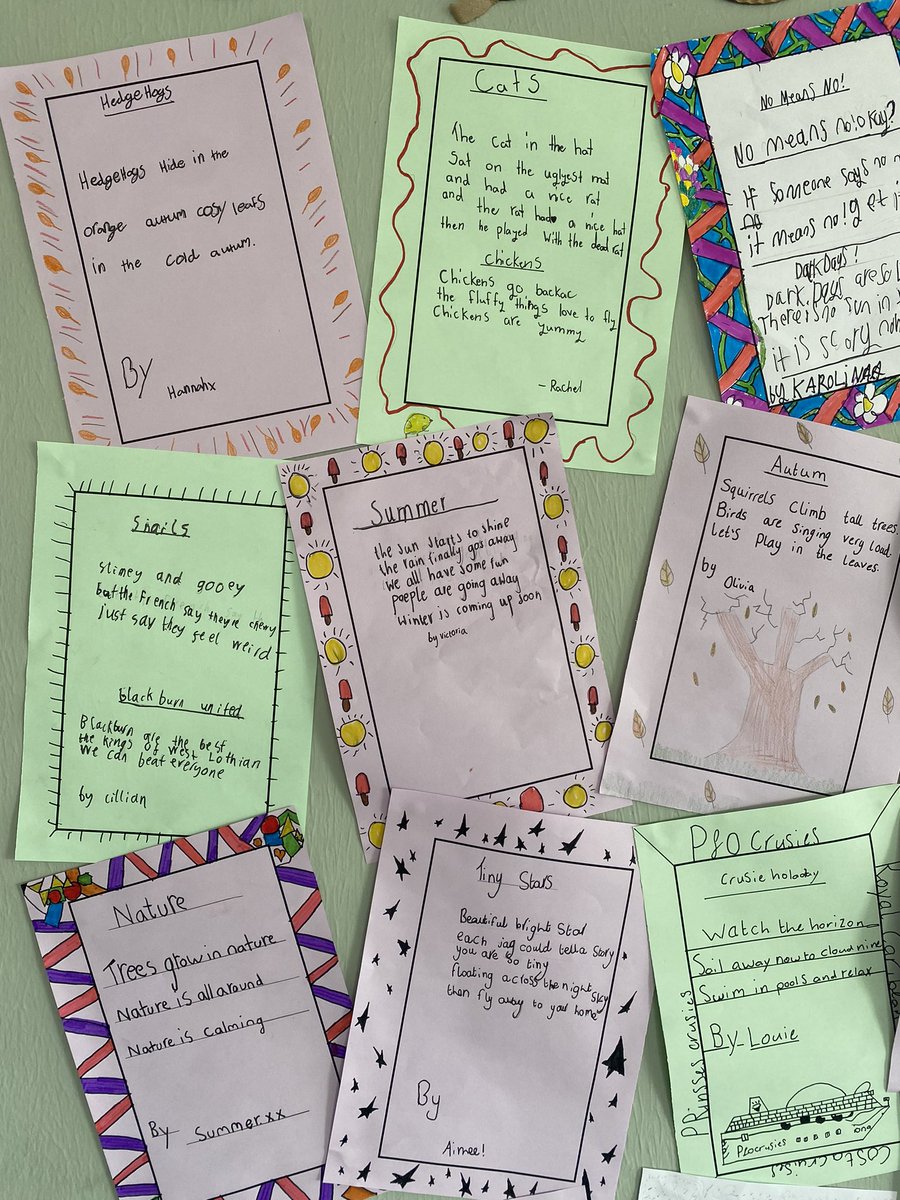 P6 have been writing Japanese tankas and haikus, both types of poetry considered an art form in Japan. 🎭 🇯🇵 Although these poems are short, we had to think carefully about our word choice and use of syllables. Today we re-drafted our favourites. 💜 Have a read! @wl_literacy