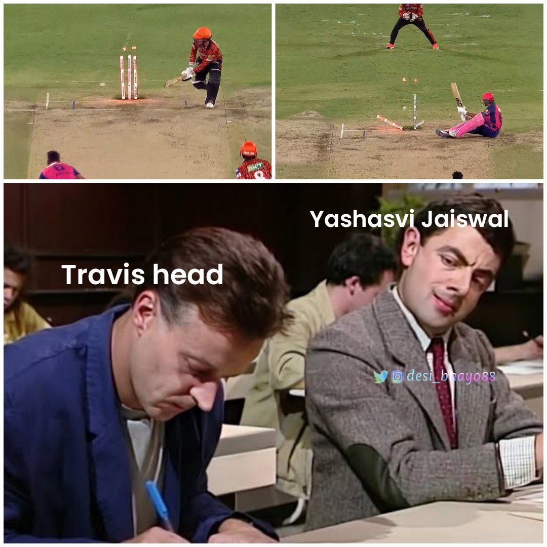 Yashasvi Jaiswal copying Travis head 😂