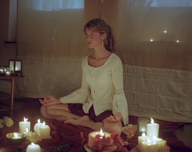 gisele bündchen photographed doing yoga (2000)