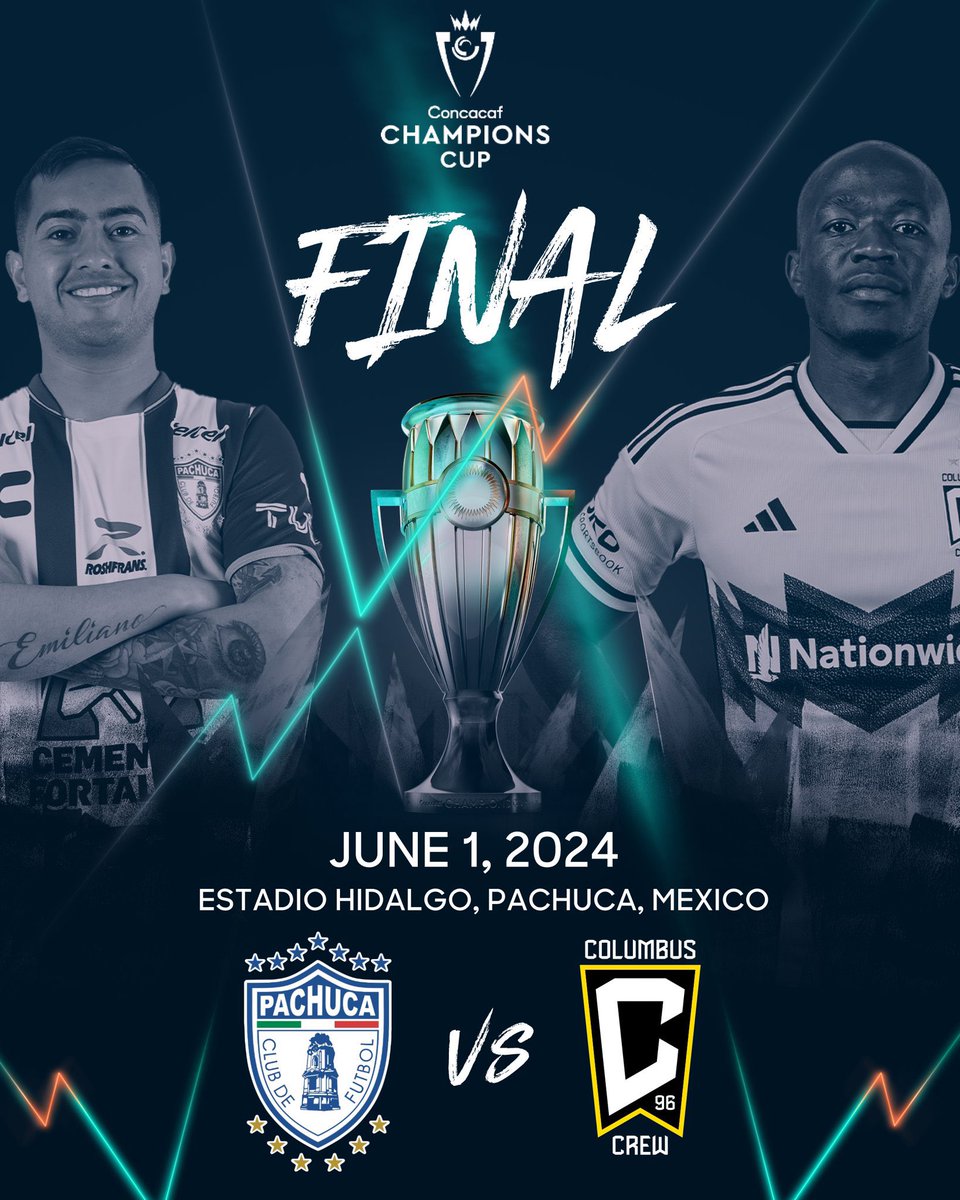 ¡LA FINAL SERÁ EN PACHUCA! 

Pachuca 🆚 Columbus Crew 

Día: sábado 1 de junio
Hora: 19:15
Lugar: Estadio Hidalgo

#CONCACAFChampionsCup