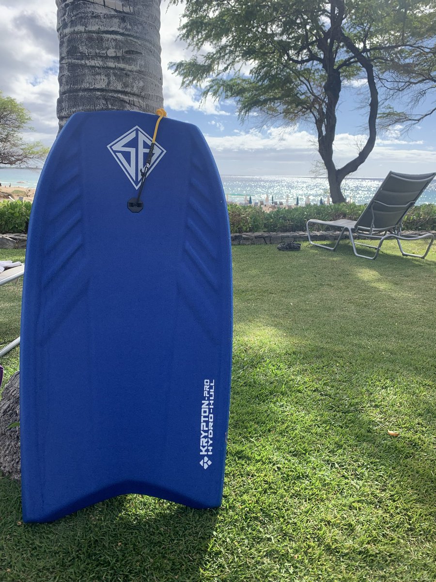 As we walked to the beach on our vacation, a random dad approached me with a boogie board. He was leaving today &amp; just as he had been given the board by another dad on his way out he was giving it to me. He asked only that I keep the tradition alive when I leave. Surf’s up, dads.