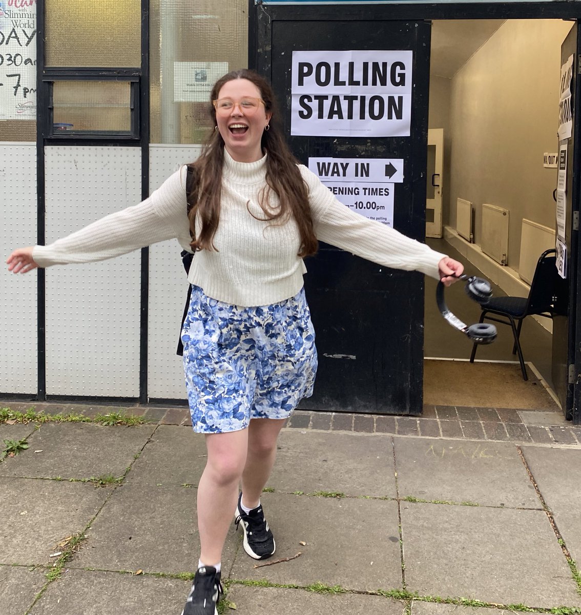 The unbridled joy of voting for @Chrissie_W13 🤩🗳️