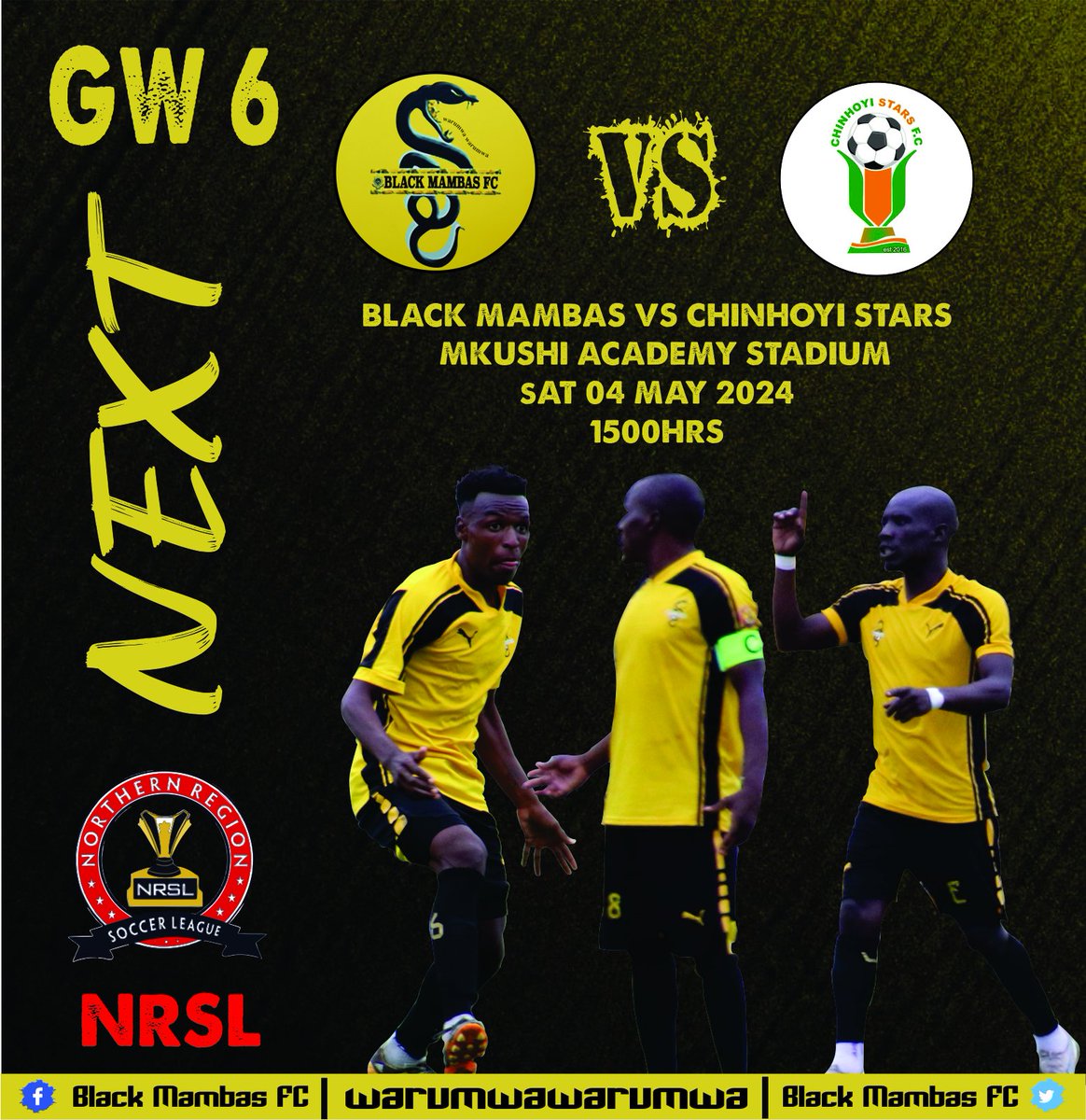 Embrace the new day, the fresh week, and the beginning of a new month. Let’s hit the restart button, Mambilo! We’re thrilled to host Chinhoyi Stars this Saturday, May 4, 2024. The match kicks off at 3:00 PM sharp. Join us in large numbers and cheer for our team! #WARUMWAWARUMWA