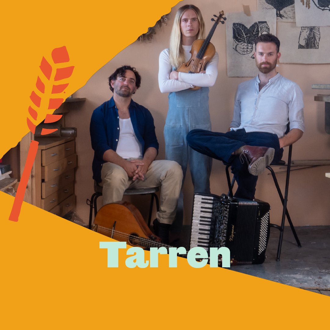 We love finding new approaches to traditional music, so Bristol-based band @tarrenmusic is right up our street! @SidGoldsmith, Alex Garden and Danny Pedler are creating music that is fresh and dynamic, yet rooted in tradition. Fancy joining us? saltburnfolkfestival.com