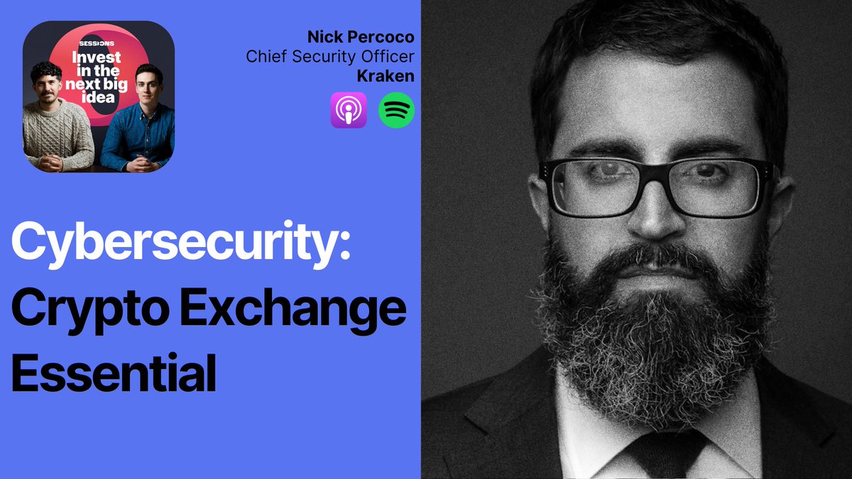 🛡️ Why Cybersecurity is Key for a Cryptocurrency Exchange 🎙️ This week, CSO of @krakenfx, @c7five, emphasizes the critical role of cybersecurity in crypto firms over traditional finance in his chat with OPTO Sessions. Learn how the community collaborates to tackle threats! 📺…