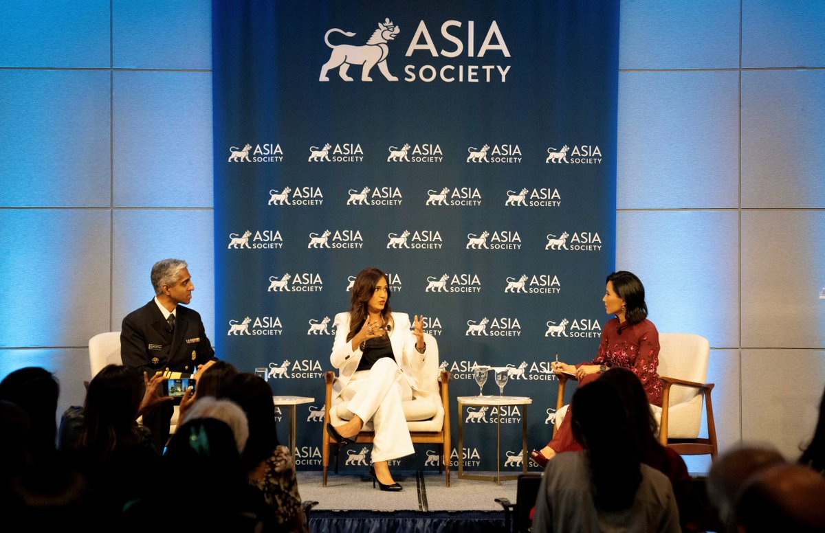 Thank you, @AsiaSocietyNY, for creating space for a conversation on mental health in the Asian American community this #AANHPIMonth. Great to connect with @DoctorSueVarma and @VickyNguyenTV to discuss how we can protect the mental health and well-being of the AANHPI community.