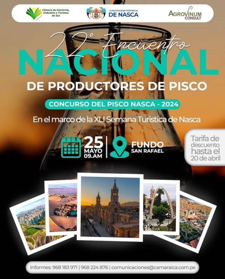 enelpaisdlpisco's tweet image. ¡¡¡Ahí estaremos!!!

¡Donde el pisco es el único protagonista!
#lapiscoteca #piscosour #winelover #pisco #pasionporlacata #bar #elpiscoesdelperu #vino #vinosdelperu #pisco #piscolover #Lima #Peru  #Moquegua #Tacna #Arequipa #Ica