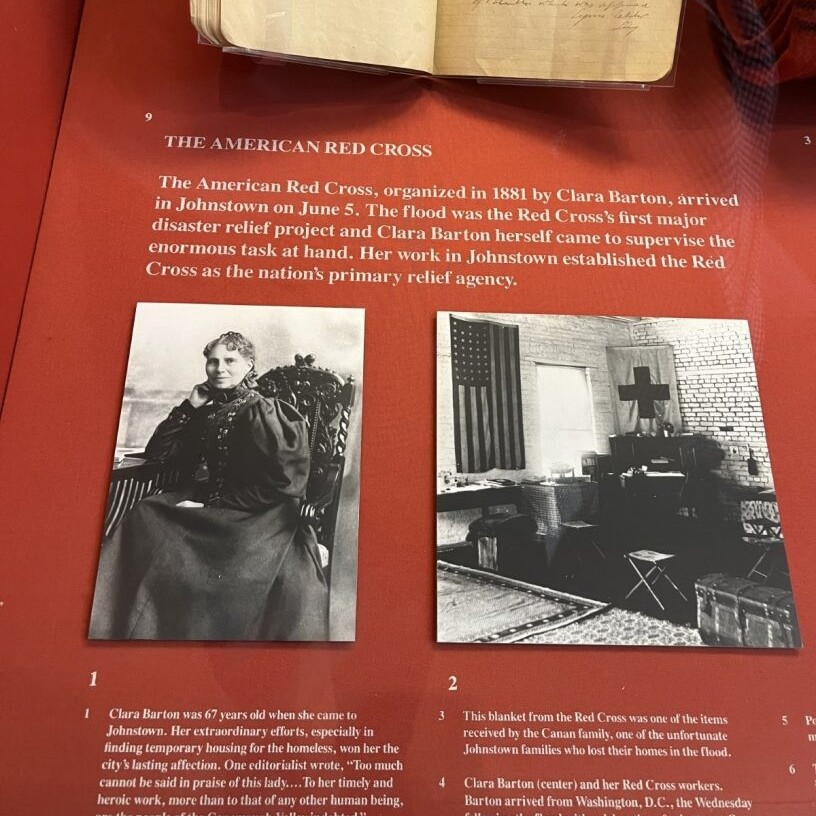 Our team recently visited the Johnstown Flood Museum to learn more about the first major disaster relief operation for the American Red Cross. In 1889, our founder Clara Barton arrived with a team of volunteers, providing the survivors with shelter, food and medical care.