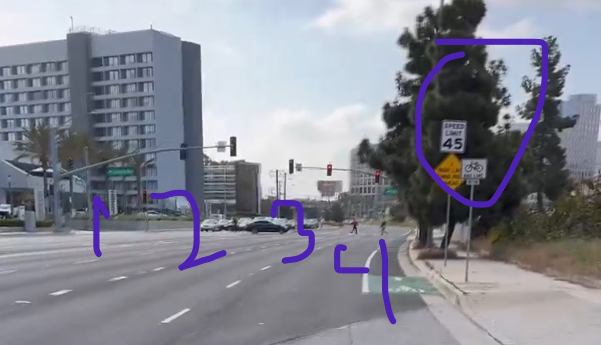 According to Cal Veh Code § 21229 bikes shall ride only on the painted gutter “bike lane” (class ii) unless turning, overtaking or avoiding debris. As far as I understand it is illegal to ride on the much safer sidewalk. There is no such laws for class IV bike lanes.