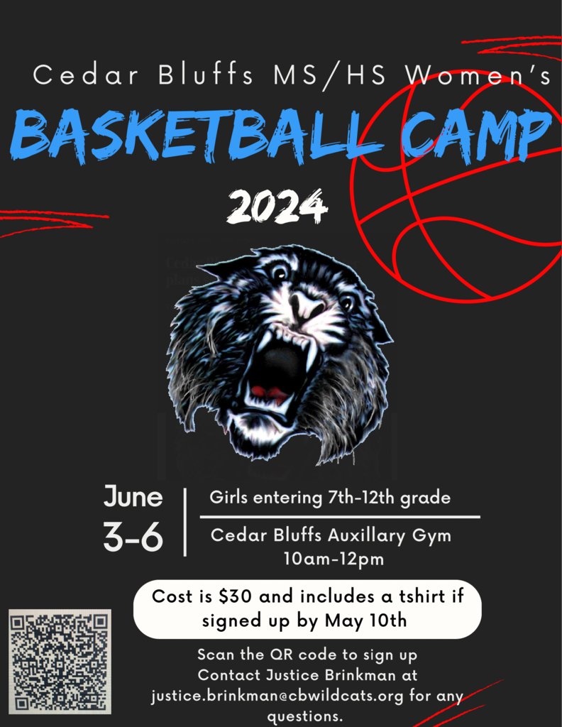 Don't wait to sign up for our 7th-12th Grade Girls Basketball Camp! The JH & HS coaches have lots of fun things ready for you! Deadline to sign up is May 10th! docs.google.com/forms/d/1Ix2rG…