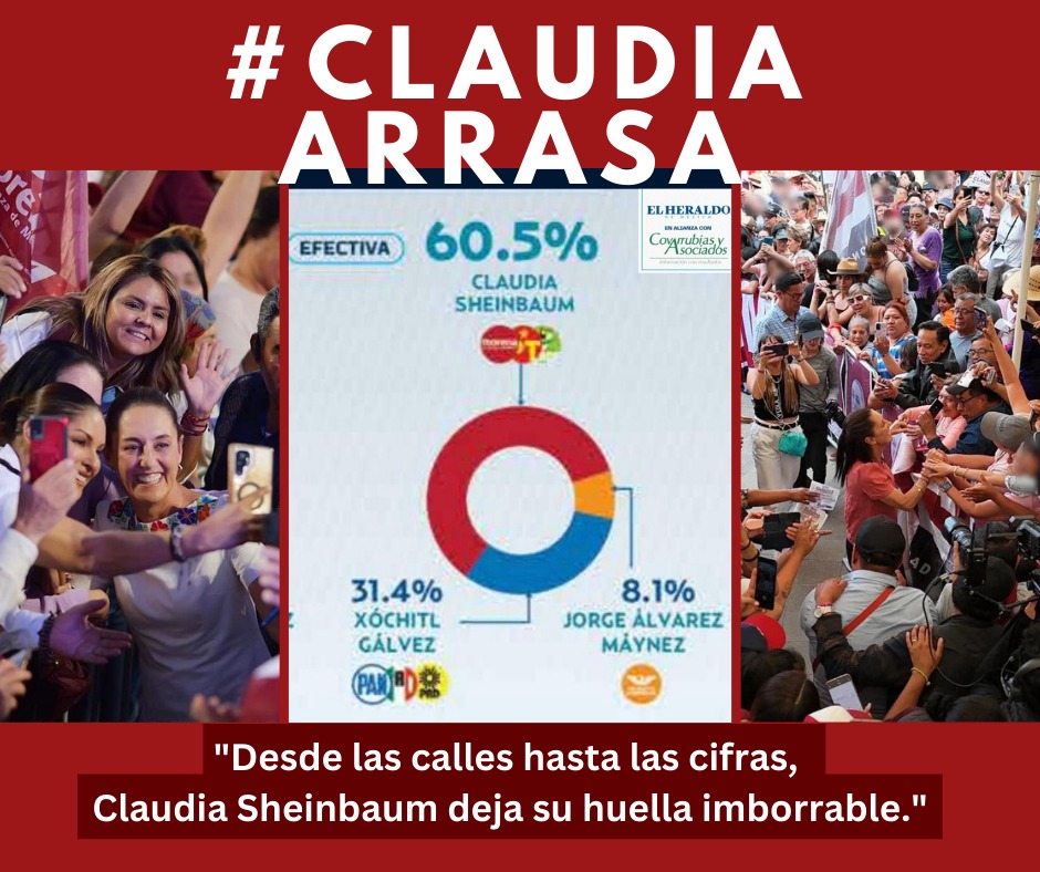 #ClaudiaArrasa 
#VotoMasivoPorMorena2024 
#Joselin_II 
#YoConClaudia