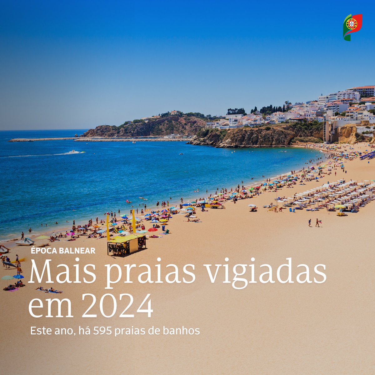 Portugal vai contar com 595 praias de banhos, mais seis do que no ano passado, segundo a portaria publicada em Diário da República. #ÉpocaBalnear #Praias