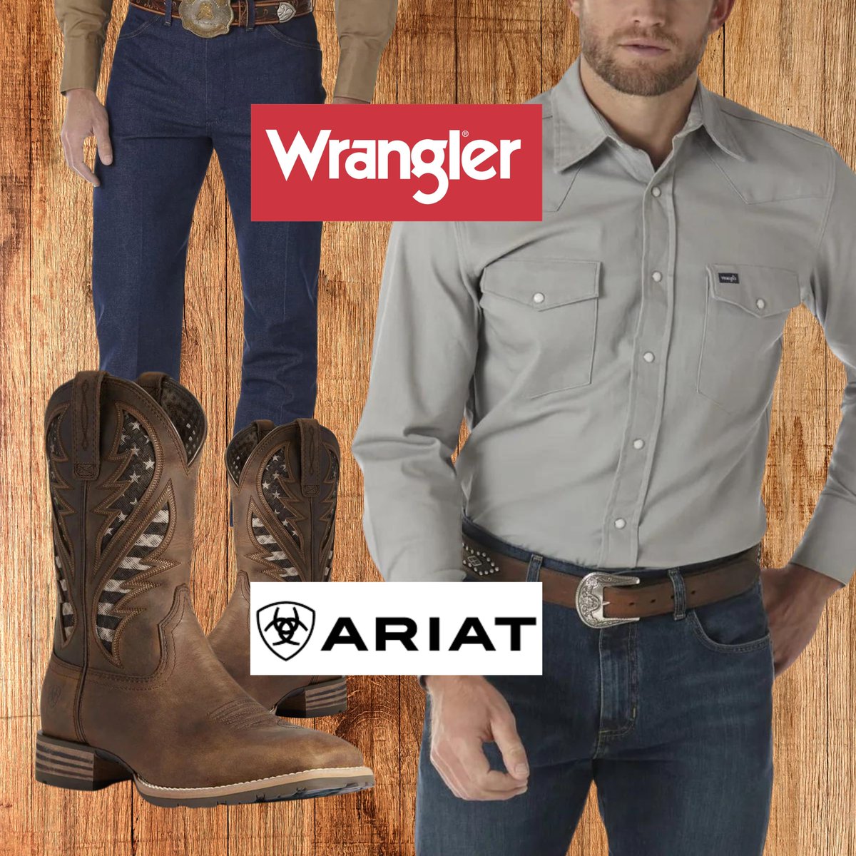 We have Wrangler and Ariat. Need we say more, cowboys? ModaNera.shop

#CowboysNation #Cowboys #cowboyboots #wrangler #ariat #clothes #mensclothes #mensclothing #mensfashion #cowboyfashion #fyp #viral #foryou #feed #explore #COWBOYCARTER