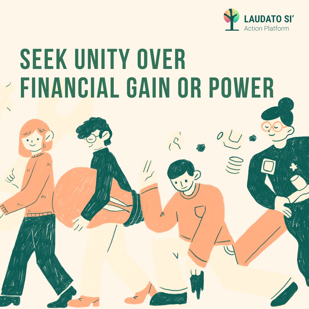 Politics & economy often blame each other for poverty & degradation (#LaudatoSi 198). Let's unite for the common good💪