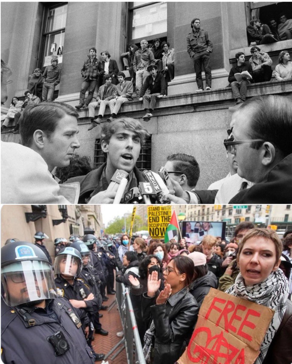 #wtpBLUE #wtpGOTV24 #DemVoice1 #ONEV1 Columbia University 1968; Students protesting lead by Mark Rudd protesting ; The Vietnam War American Carpet Bombing and Agent Orange Defoliation 1968 - the basic impetus per Rudd - they saw a moral tragedy and…