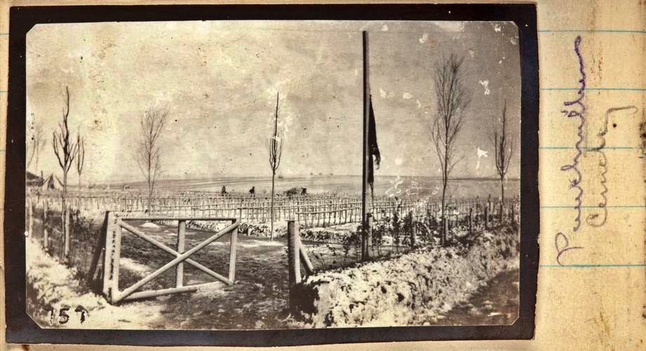 1916 image of Puchevillers British Cemetery, Somme, France, taken by Sergeant John Lord, 1916. © MUSEUMS VICTORIA