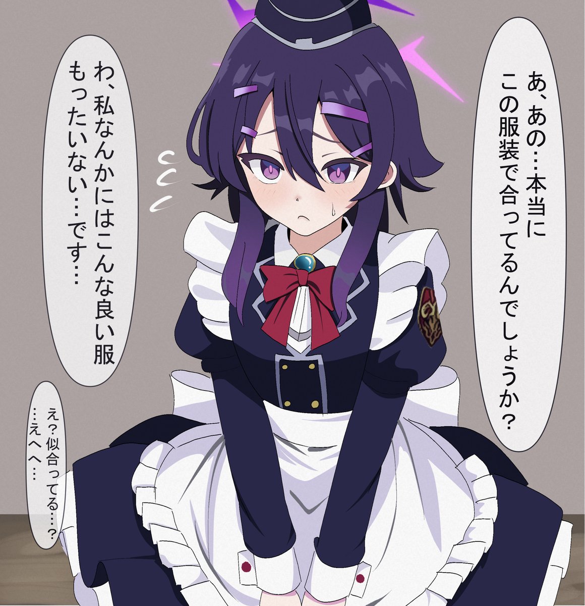 #ブルアカ 
アニメのハルカめっちゃ可愛かったですね…
とりあえずメイド服来てもらおうか 