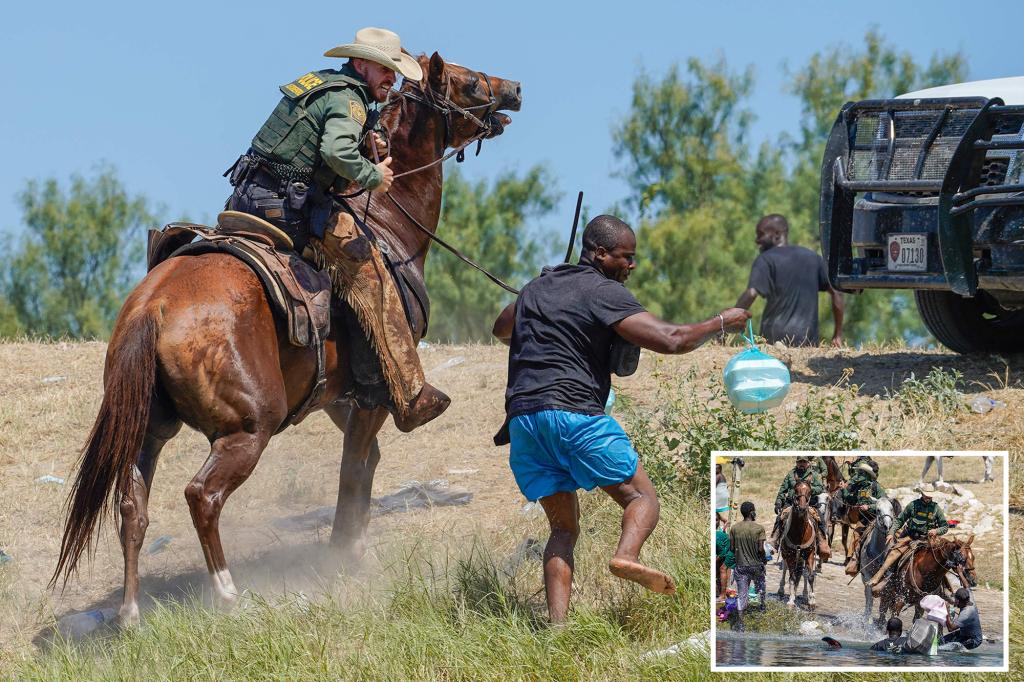 Border agent on horseback falsely accused of whipping migrants in Texas now awarded for his service trib.al/koHHMmj