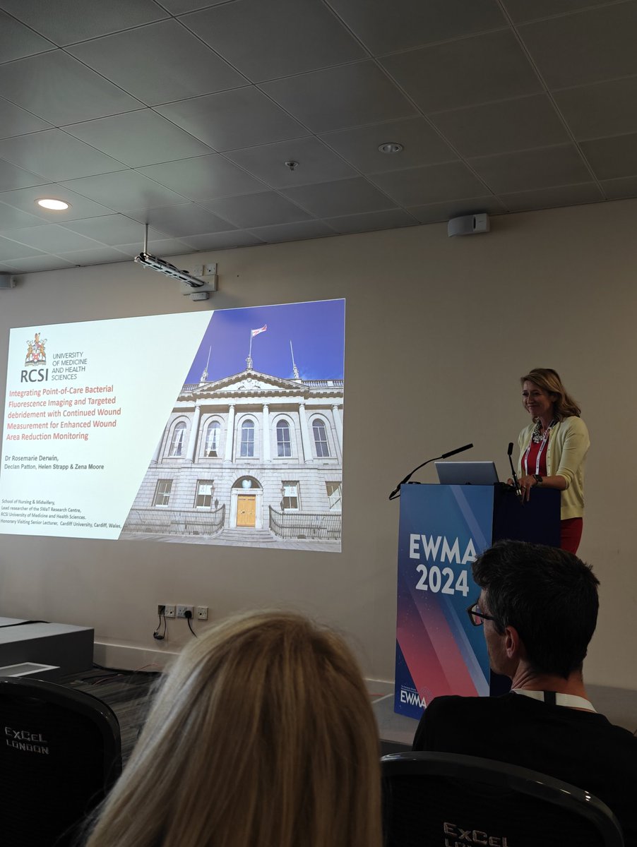 HannahJEWilson's tweet image. Dr @RosemarieDerwin at @EWMAwound

"Integrating point-of-care bacterial florescence imaging &amp;amp; targeted #debridement with continued #woundmeasurement for enhanced wound area reduction monitoring"

‼️Florescence imaging can enhance accuracy of wound assessment #EWMA2024
@RCSI_SWaT