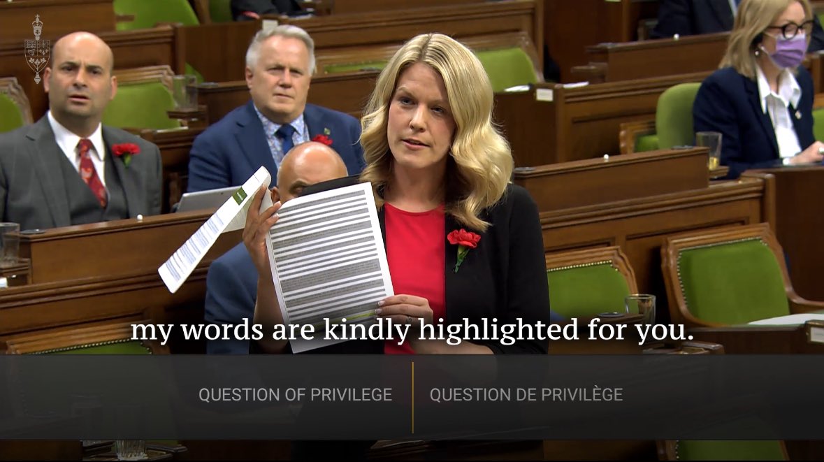 It appears House of Commons records were altered to support the Speaker’s partisan decision to kick me out of the House. Listen here 👇🏻 youtu.be/BpzqQj7o-cI?si…