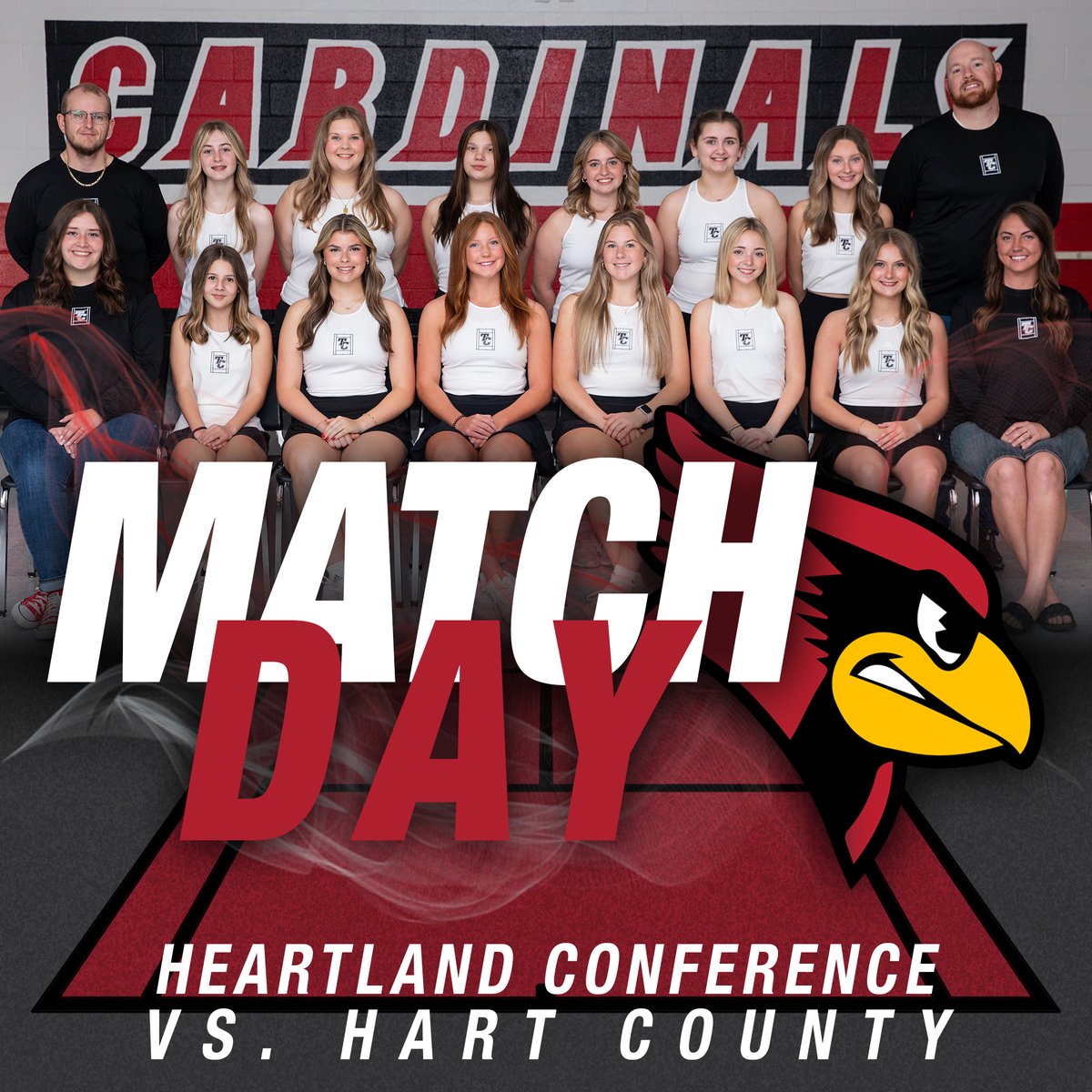 𝐆𝐎𝐎𝐃 𝐋𝐔𝐂𝐊 TCHS Tennis is the Heartland Conference Finals! Both teams (Girls + Boys) play Hart Co TONIGHT at 5:00 PM at Miller Park.

#tcpride #gocards #ladycards #tchsgirlstennis #tchsboystennis