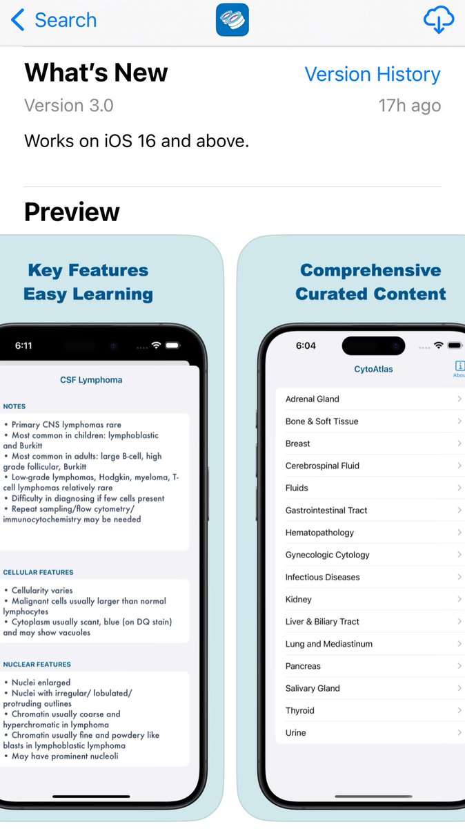 Check out the updated #CytoAtlas in the iOS App store. Now supporting new iOS devices. Download today apps.apple.com/us/app/cytoatl… and start using it