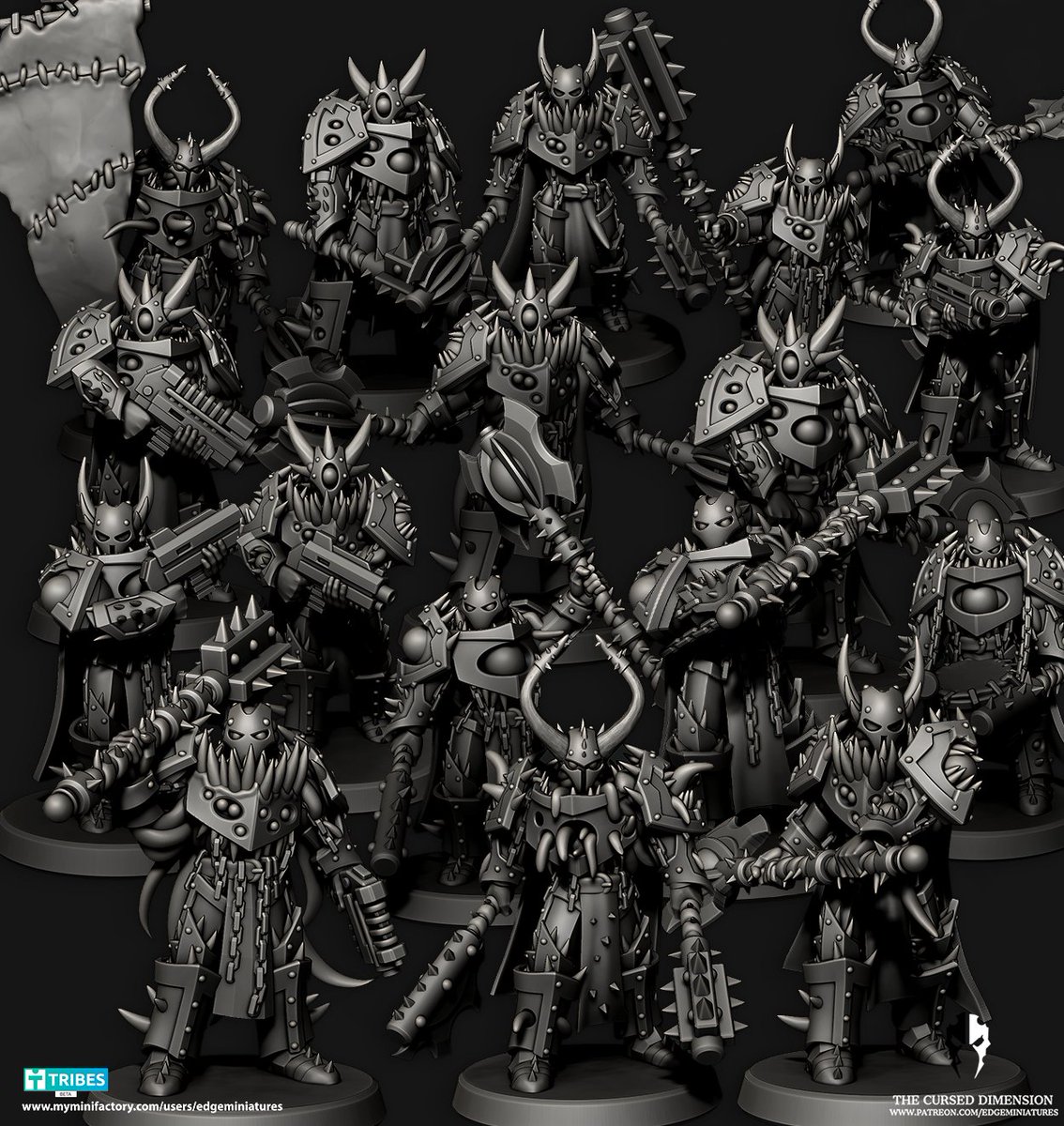 PascalCleroux's tweet photo. My Sculpts for the month, 8mm Tech Elves Set 02 and Chosen of Change + Armored Wizard.
#warhammer40k #tech #elves #techElves #Protoss #Covenant #Eldar #aeldari #3dprinting #warhammer #opr #starcraft #halo #Pirates #Space #chaosspacemarines #killteam40k #killteam #chaos40k https://t.co/MxJFDVqKlu