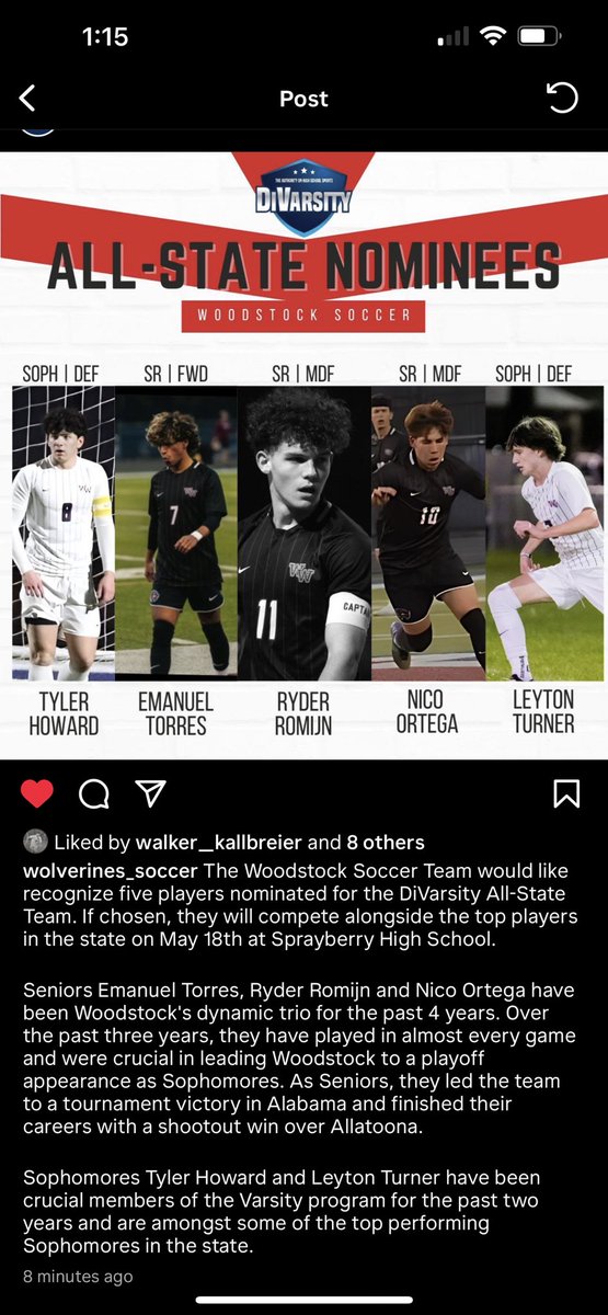 So blessed to be a recipient of these accolades and thankful for such a great sophomore season. Still got two years left in me and i’m looking forward to all god has in store for me. #AGTG #Wolverine #sophmore #collegesoccer #scoutme #d1 #d2 #d3 #naia