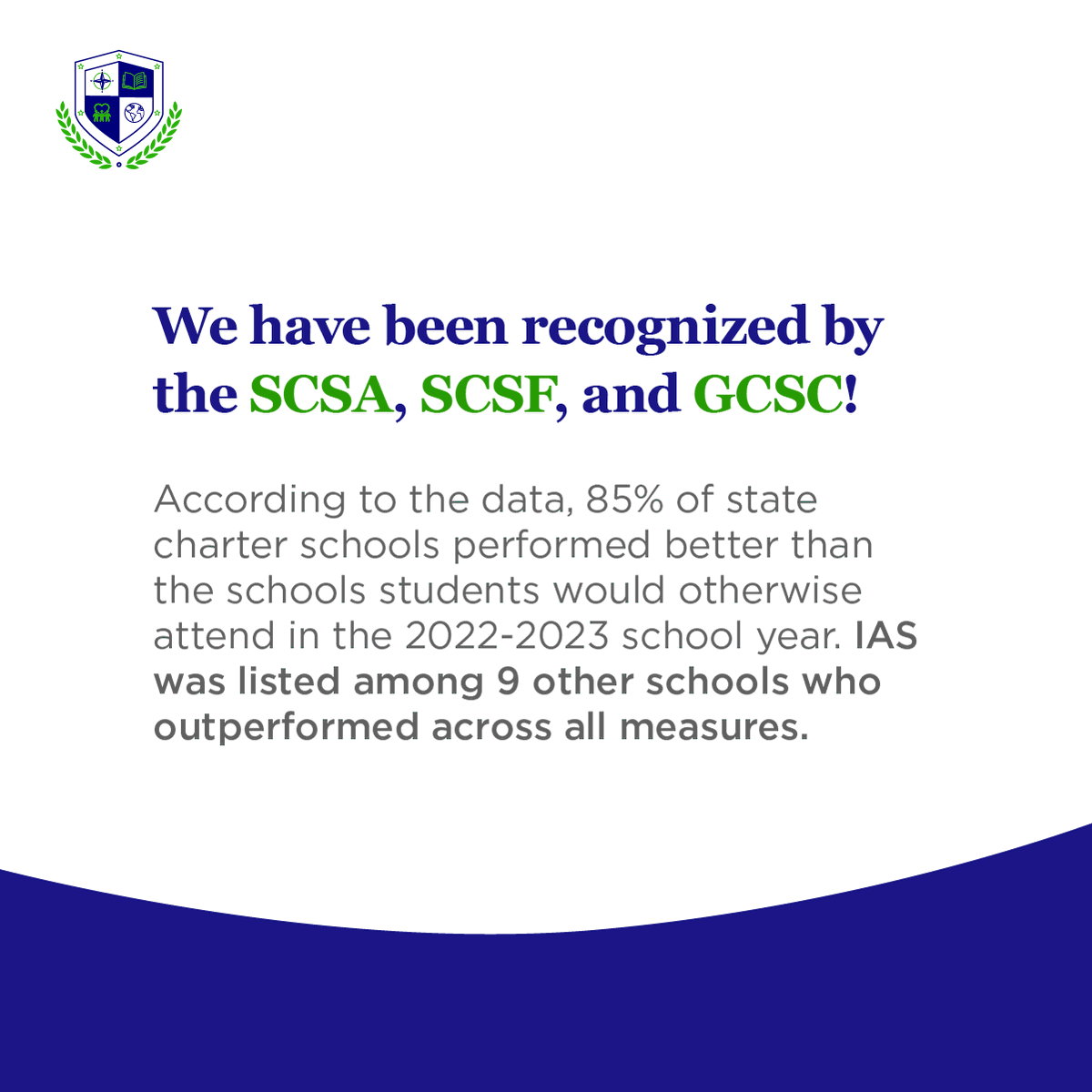 We are proud to share how we are exceeding expectations academically! 

#iasmyrna #iasstrong #charterschool #tuitionfree #free #education #community #internationalstudies