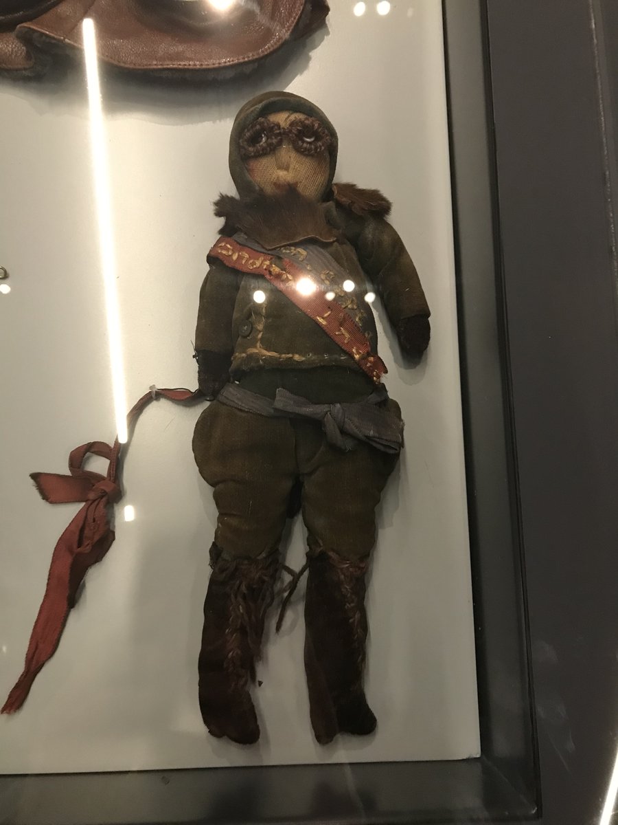 Had a great research trip to @RAFMUSEUM in Hendon. The archivists are just as friendly as they were 20 years ago & I stopped by to say hello to this #AmyJohnson doll. No, not a tiny bit creepy, no. . .